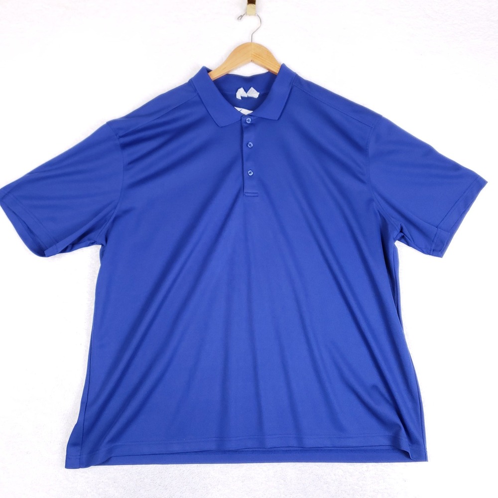 Clique Breeze Polo Shirt Mens XXXL Blue Short Sleeve Performance Workwear